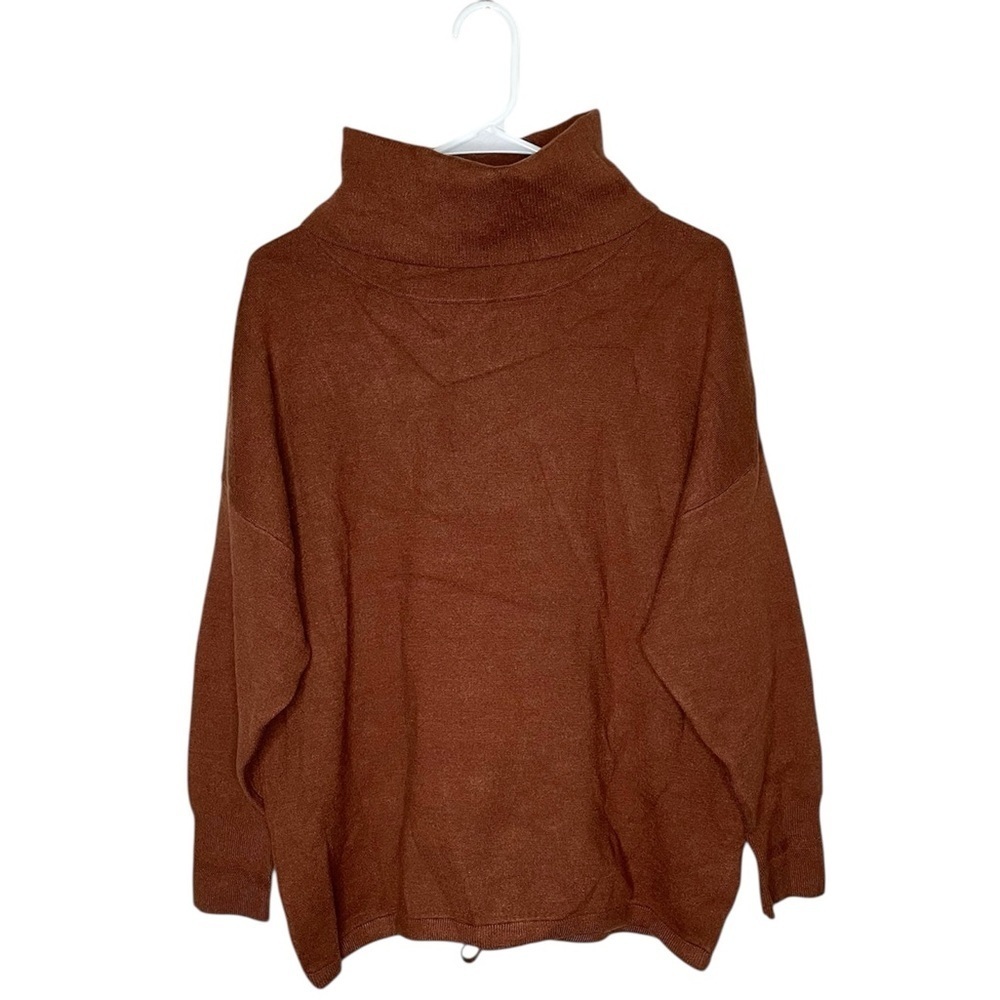 Varley Cavendish Rollneck Knit Sweater Women's Size Medium in Tortoise Shell - Picture 4 of 15